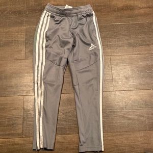 Adidas jogger with zippers (both zippers work) Size XSmall -tiny snag
